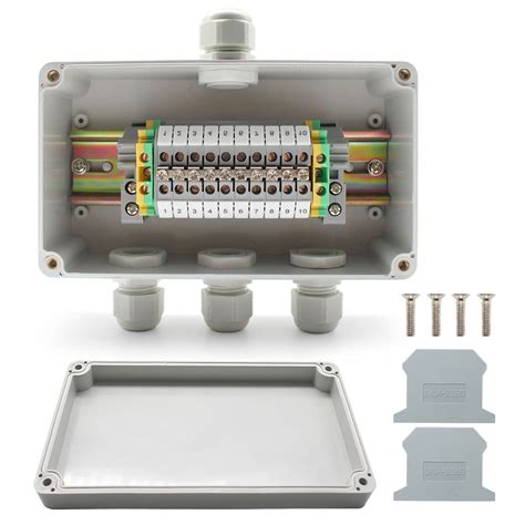 putting together a junction box din rail|din rail mounted junction box.